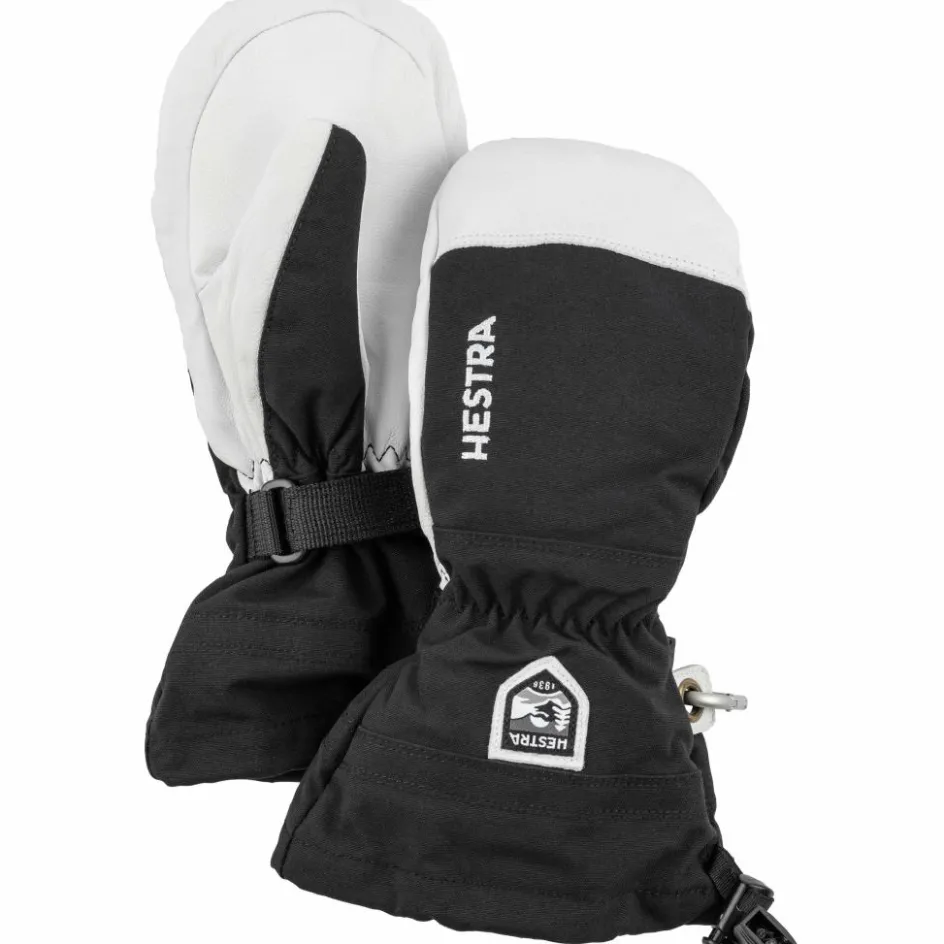 Clearance Hestra Army Leather Heli Ski wanten junior black