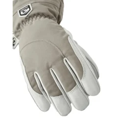 Best Hestra Heli Ski handschoenen dames khaki offwhite