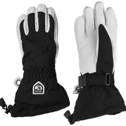 Outlet Hestra Heli Ski handschoenen dames black off white