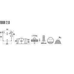 New High Peak  Tour 2.0 bustent