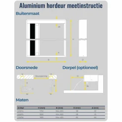 Horrex Plissé hordeur 185 x 65 cm grey