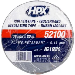 Outlet HPX 52100 isolatietape grijs 19 mm x 20 meter