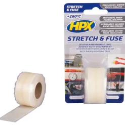 HPX Stretch & Fuse vulkaniserende tape transparant 25 x 3 meter