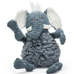 Best HuggleHounds Ellamae Elephant HuggleFleece FlufferKnottie Plush Large hondenspeelgoed