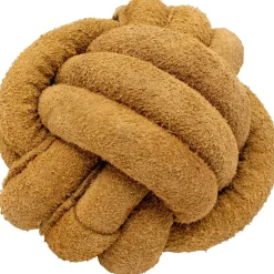 Outlet HuggleHounds Huggle-Hide Natural Leather Ball Large hondenspeelgoed