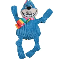 Outlet HuggleHounds Rainbow Cheshire Cat Knottie hondenspeelgoed L