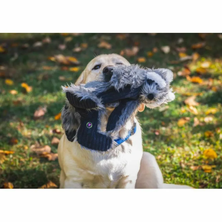 HuggleHounds X-Brace Redwood Raccoon hondenspeelgoed