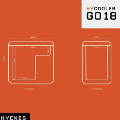 Hyckes HyCooler Go 18 compressor koelbox