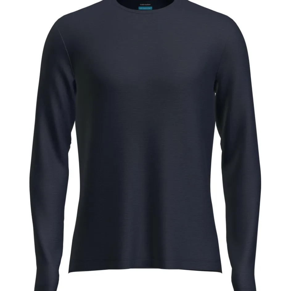 Outlet Icebreaker 125 Cool-Lite Sphere III LS shirt heren midnight navy heather