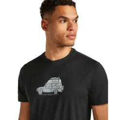 New Icebreaker Merino 150 Tech Lite Cosy Camper shirt heren black