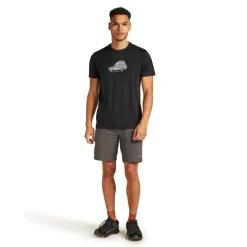 New Icebreaker Merino 150 Tech Lite Cosy Camper shirt heren black