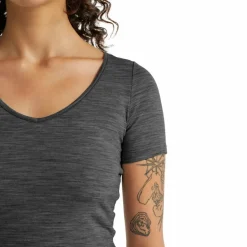 Icebreaker Siren Sweetheart shirt dames gritstone heather