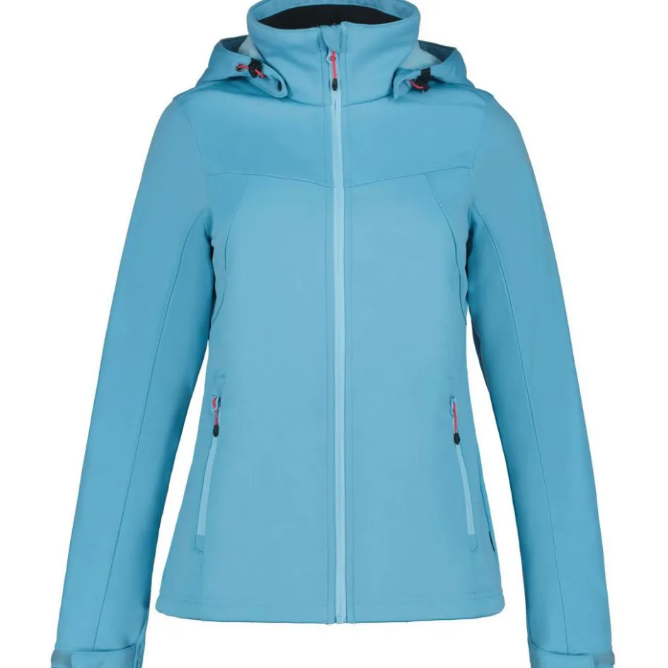 Clearance Icepeak Boise softshell jas dames light blue