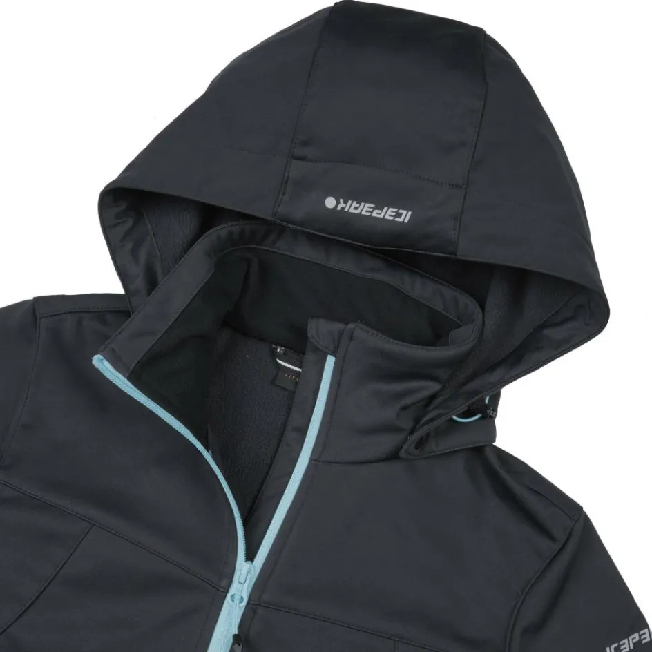 Outlet Icepeak Boise softshell jas dames anthracite