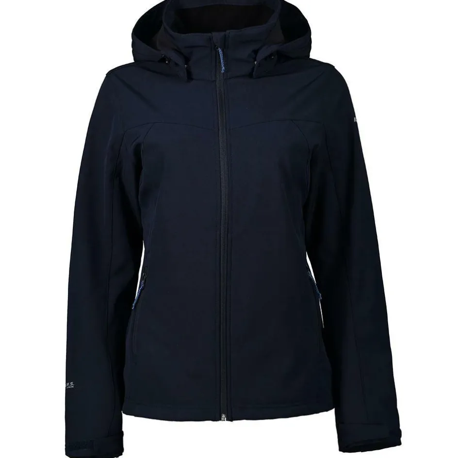 Outlet Icepeak Brenham softshell jas dames dark blue
