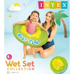 Intex Baby drijfstoel 1 tot 2 jaar green yellow