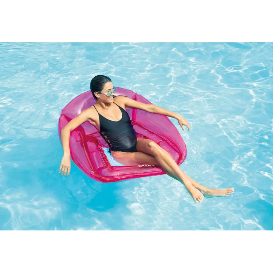 Intex Transparant drijfstoel assorti