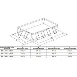 Intex Ultra XTR Frame Rectangular 549 x 274 x 132 zwembad