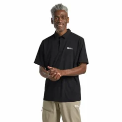 Jack Wolfskin  Delgami polo heren black