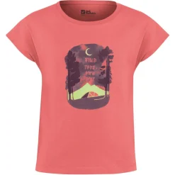 Jack Wolfskin  Graphic shirt junior sunset coral