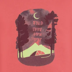 Jack Wolfskin  Graphic shirt junior sunset coral