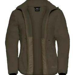Jack Wolfskin  High Curl fleece vest dames obsidian moss