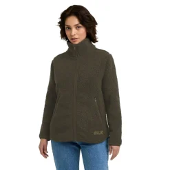 Jack Wolfskin  High Curl fleece vest dames obsidian moss