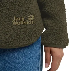 Jack Wolfskin  High Curl fleece vest dames obsidian moss