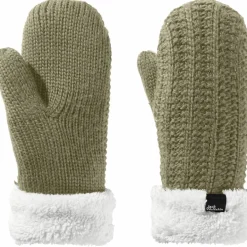 Discount Jack Wolfskin  Highloft Knit wanten dames anis
