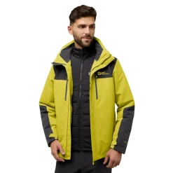 Hot Jack Wolfskin  Jasper 3-in-1 outdoor jack heren chartreuse