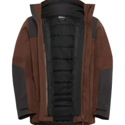 New Jack Wolfskin  Jasper 3-in-1 outdoor jack heren hot choc
