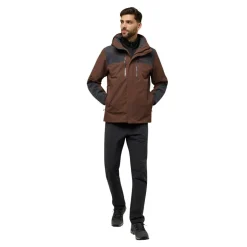 New Jack Wolfskin  Jasper 3-in-1 outdoor jack heren hot choc