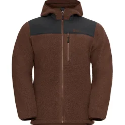 New Jack Wolfskin  Kammweg Pile Fleece vest heren hot choc