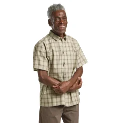 Jack Wolfskin  Planalto overhemd heren check cold coffee