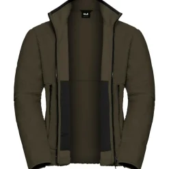 Jack Wolfskin  Stone Lite fleece vest heren obsidian moss