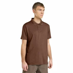 Jack Wolfskin  Travel polo heren dark rust heather