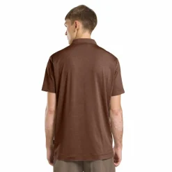 Jack Wolfskin  Travel polo heren dark rust heather