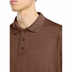 Jack Wolfskin  Travel polo heren dark rust heather