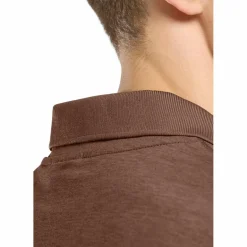 Jack Wolfskin  Travel polo heren dark rust heather