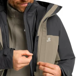 Sale Jack Wolfskin  Wild Places 3-in-1 outdoor jack heren linen