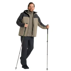 Sale Jack Wolfskin  Wild Places 3-in-1 outdoor jack heren linen