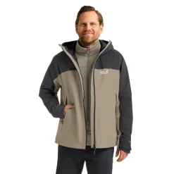 Sale Jack Wolfskin  Wild Places 3-in-1 outdoor jack heren linen