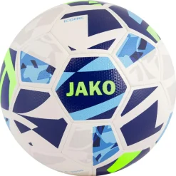 JAKO Lightbal Iconic voetbal white fluogreen