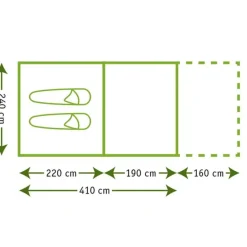 Karsten Opera 2400 tunneltent beige