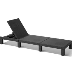 Outlet Keter Daytona Sunlounger ligbed graphite inclusief  kussen