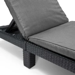 Outlet Keter Daytona Sunlounger ligbed graphite inclusief  kussen