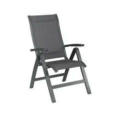 Kettler Altura Curve verstelbare tuinstoel antraciet