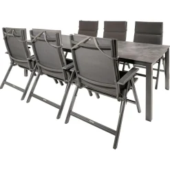 Kettler HPL 220 Basic Plus 6 verstelbaar tuinset antraciet