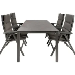 Kettler HPL 180 Basic Plus 4 verstelbaar tuinset jura  antraciet