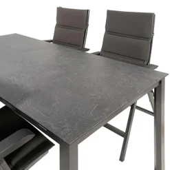 Kettler HPL 180 Basic Plus 4 verstelbaar tuinset jura  antraciet